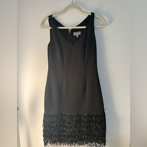 Black dress with Fringe